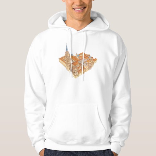 Toledo Cathedraal. Spanje Hoodie (Voorkant)