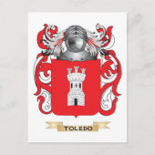 Toledo Family Crest (wapen) Briefkaart (Voorkant)