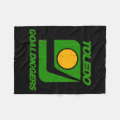 Toledo Goaldiggers 70s80s Hockey Team  Fleece Deken (Voorkant (Horizontaal))