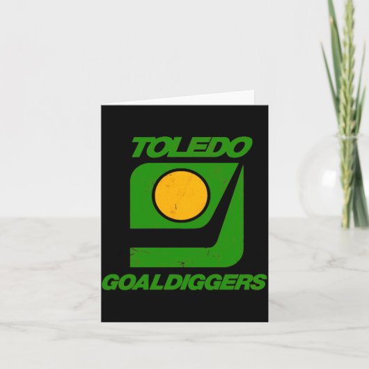 Toledo Goaldiggers 70s80s Hockey Team  Kaart (Voorkant)