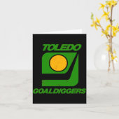 Toledo Goaldiggers 70s80s Hockey Team  Kaart (Gele Bloem)