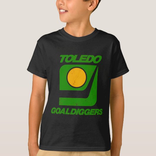 Toledo Goaldiggers 70s80s Hockey Team  T-shirt (Voorkant)