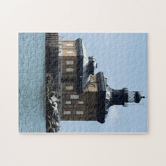 Toledo Harbor Lighthouse created into a  Legpuzzel (Horizontaal)