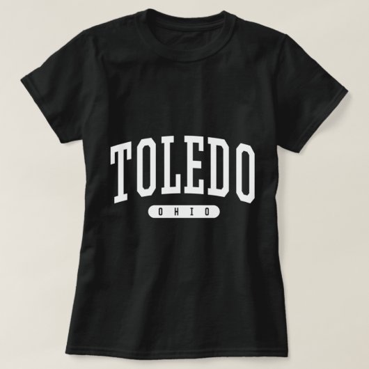 Toledo Hoodie College University Style OH USA T-shirt (Design voorkant)