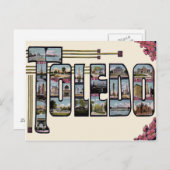 Toledo, OH Grote letter Schilderachtig Briefkaart (Voorkant / Achterkant)