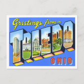 Toledo, Ohio  Big Letters Briefkaart (Voorkant)