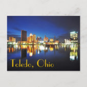 Toledo, Ohio bij de schemering Briefkaart (Voorkant)