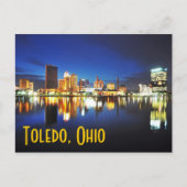 Toledo, Ohio bij de schemering Briefkaart (Voorkant)