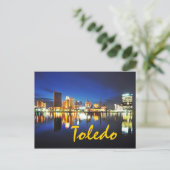 Toledo, Ohio bij de schemering Briefkaart (Staand voorkant)