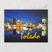 Toledo, Ohio bij de schemering Briefkaart (Voorkant)