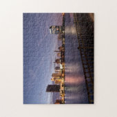 Toledo Ohio City Skyline bij nacht Legpuzzel (Verticaal)