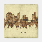Toledo Ohio Cityscape Magneet (Voorkant)