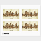 Toledo Ohio Cityscape Rechthoekige Sticker (Vel)