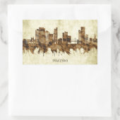 Toledo Ohio Cityscape Rechthoekige Sticker (Tas)