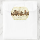 Toledo Ohio Cityscape Ronde Sticker (Tas)