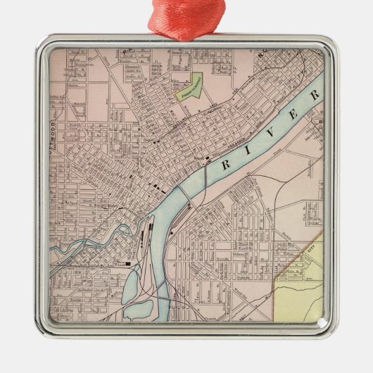 Toledo, Ohio Metalen Ornament (Voorkant)