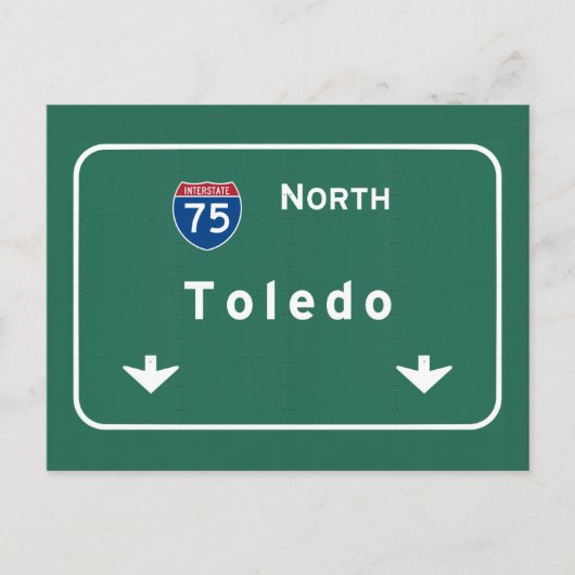 Toledo Ohio oh Interstate Highway Freeway : Briefkaart (Voorkant)