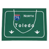 Toledo Ohio oh Interstate Highway Freeway : Groot Cadeauzakje (Voorkant)