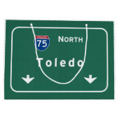 Toledo Ohio oh Interstate Highway Freeway : Groot Cadeauzakje (Achterkant)
