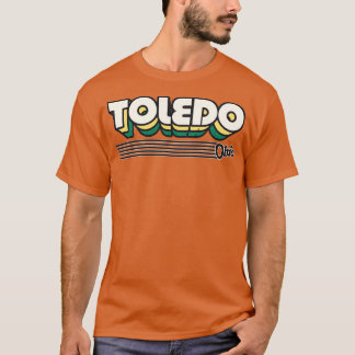 Toledo Ohio Retro Stripes T-shirt