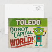 Toledo Ohio Robot - Funny Briefkaart (Voorkant / Achterkant)