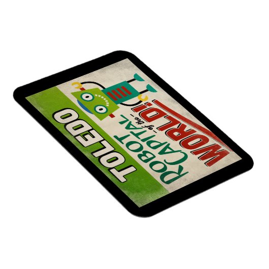 Toledo Ohio Robot - Funny Magneet (Rechterzijde)