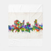 Toledo Ohio Skyline Fleece Deken (Voorkant)