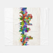 Toledo Ohio Skyline Fleece Deken (Voorkant (Horizontaal))