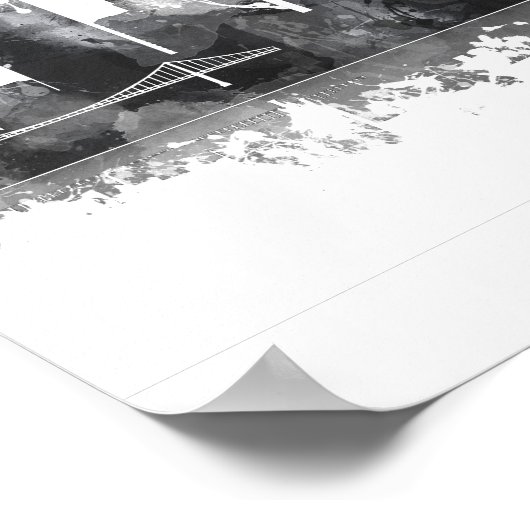 TOLEDO OHIO SKYLINE POSTER (Hoek)