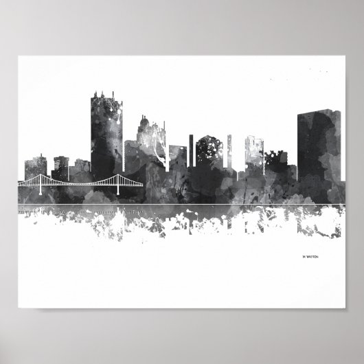 TOLEDO OHIO SKYLINE POSTER (Voorkant)