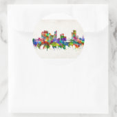 Toledo Ohio Skyline Ronde Sticker (Tas)