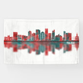 Toledo Ohio Skyline Spandoek (Horizontaal)