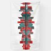 Toledo Ohio Skyline Spandoek (Verticaal)