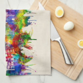 Toledo Ohio Skyline Theedoek (Quarter Fold)