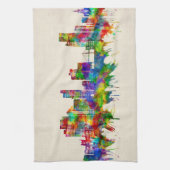 Toledo Ohio Skyline Theedoek (Verticaal)