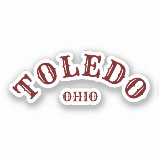 Toledo, Ohio Sticker (Voorkant)