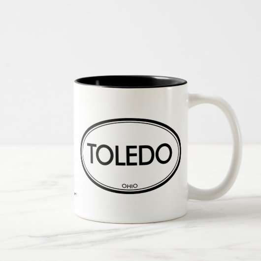 Toledo, Ohio Tweekleurige Koffiemok (Rechts)