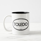 Toledo, Ohio Tweekleurige Koffiemok (Links)