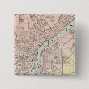 Toledo, Ohio Vierkante Button 5,1 Cm