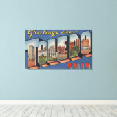 Toledo, OhioLarge Letter ScenesToledo, OH 2 Canvas Afdruk (Insitu (Houten vloer))
