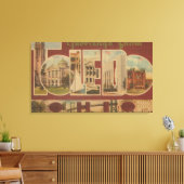 Toledo, OhioLarge Letter ScenesToledo, OH Canvas Afdruk (Insitu (Woonkamer))