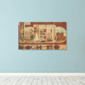 Toledo, OhioLarge Letter ScenesToledo, OH Canvas Afdruk (Insitu (Houten vloer))