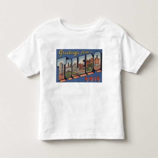 Toledo, OhioLarge Letter ScenesToledo, OH Kinder Shirts (Voorkant)