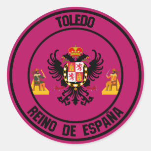 Toledo Round Emblem Ronde Sticker