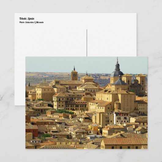 Toledo Skyline Spanje Briefkaart (Voorkant / Achterkant)