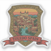 Toledo Spain Alcazar Travel Sticker (Voorkant)