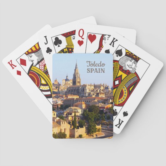 Toledo Spanje aangepaste tekstspeelkaarten Pokerkaarten (Achterkant)