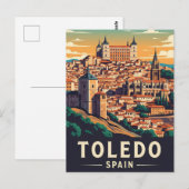  Toledo Spanje Alcazar Reizen Briefkaart (Voorkant / Achterkant)