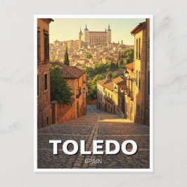 Toledo Spanje Alcazar Reizen Briefkaart