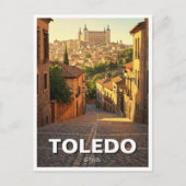 Toledo Spanje Alcazar Reizen Briefkaart (Voorkant)